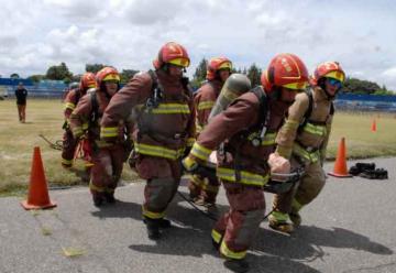 Olimpiadas de bomberos 2018 en Guatemala