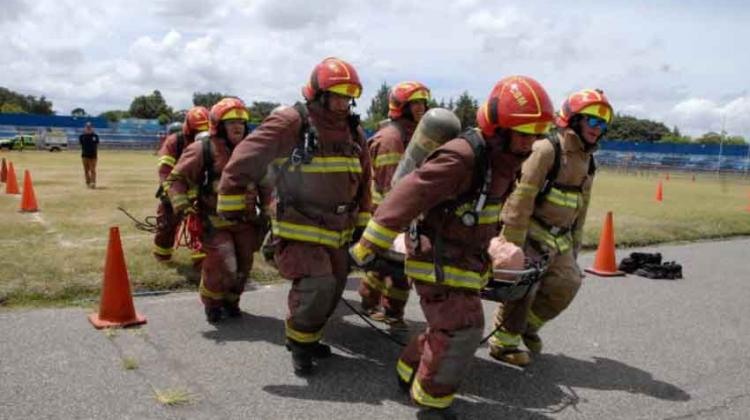 Olimpiadas de bomberos 2018 en Guatemala