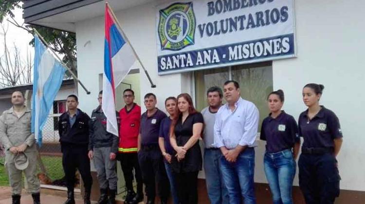 Inauguraron sede de Bomberos Voluntarios de Santa Ana