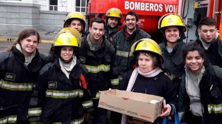 La conmovedora foto del incendio del Banco Nación