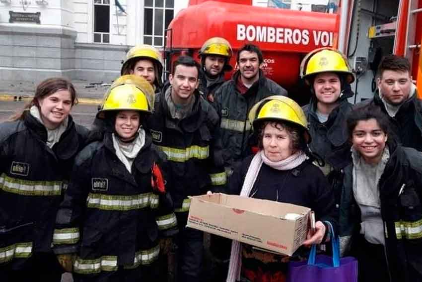 La conmovedora foto del incendio del Banco Nación