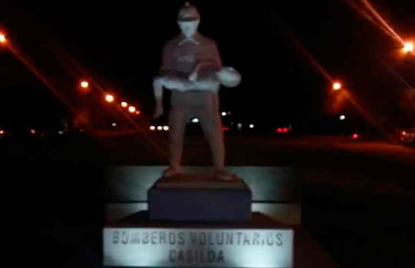 Los bomberos de Casilda tienen su monumento