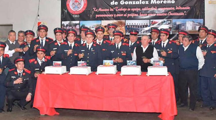 Bomberos Voluntarios de González Moreno celebran su 35º aniversario