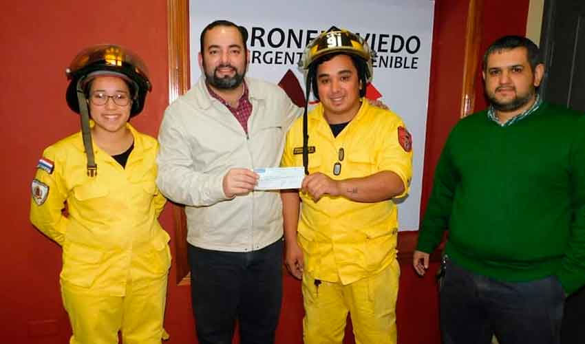 Comuna ovetense entrega aporte a Bomberos Voluntarios