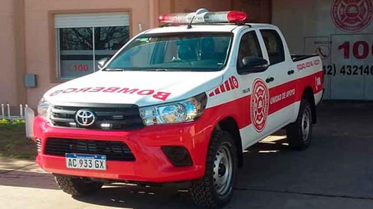 Bomberos Voluntarios de Lezama incorporó nueva unidad