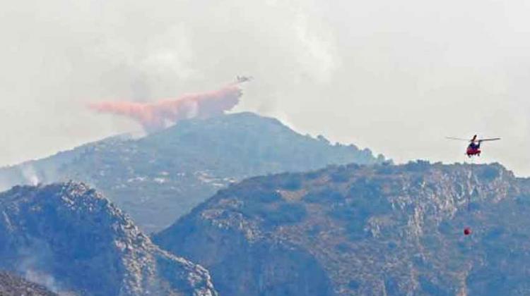 Bombero herido en extinción del incendio de Ourense