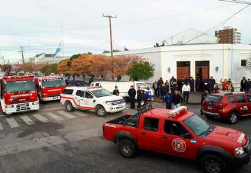 Movilización y Sirenazo de Bomberos en Chubut