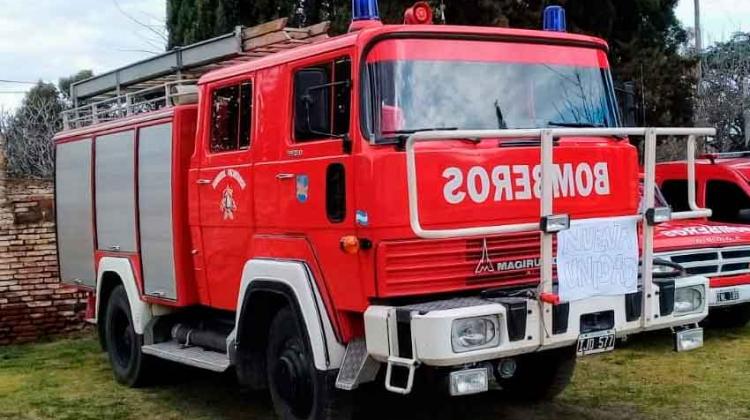 Bomberos Voluntarios de Saavedra con nueva unidad