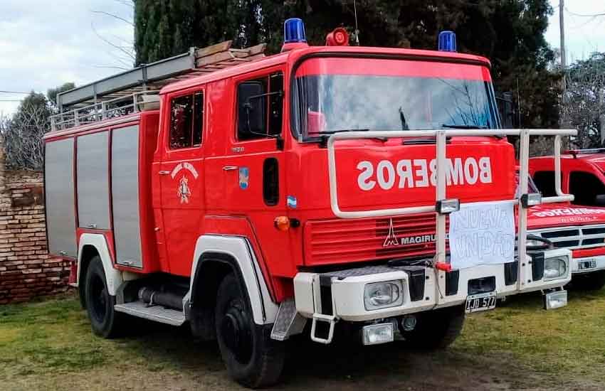 Bomberos Voluntarios de Saavedra con nueva unidad