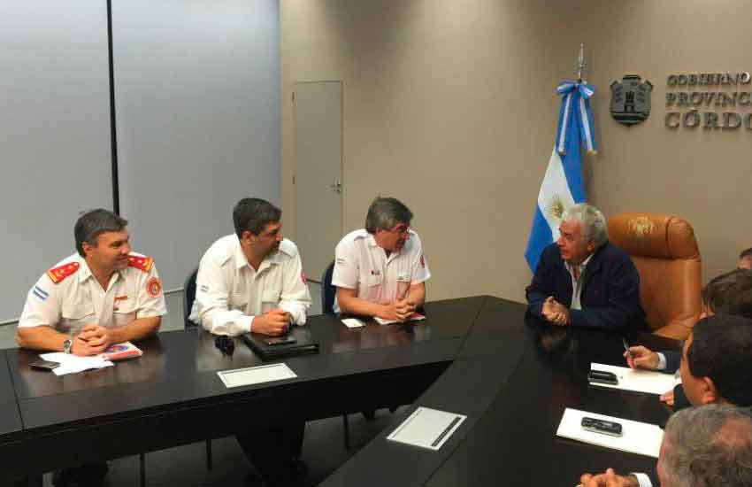 Conmovedora carta de los Bomberos por la muerte de De la Sota