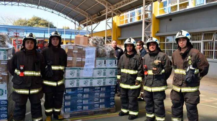 Presidente de Bomberos entregó equipo de protección forestal