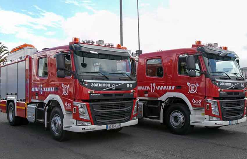 Bomberos de Tenerife adquieren cinco camiones