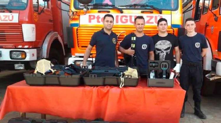 Bomberos Voluntarios Iguazú recibieron herramientas