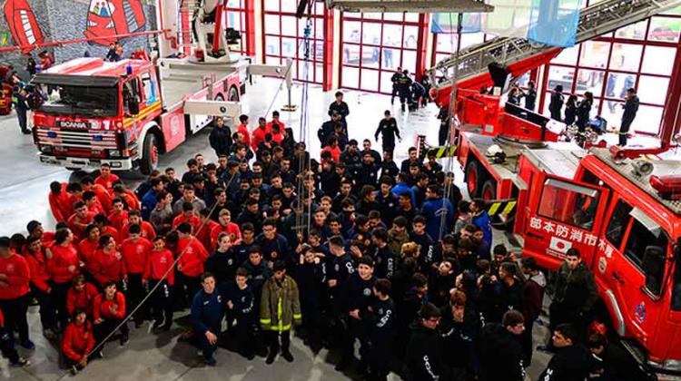 Bomberos de San Fernando fue sede del Encuentro Regional de Cadetes