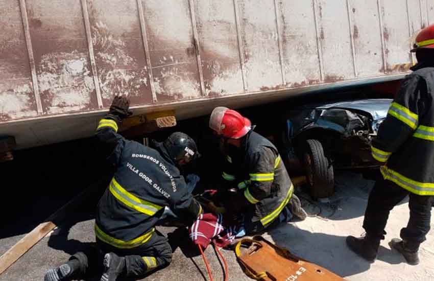 Impecable labor de los Bomberos en el rescate de Rosario