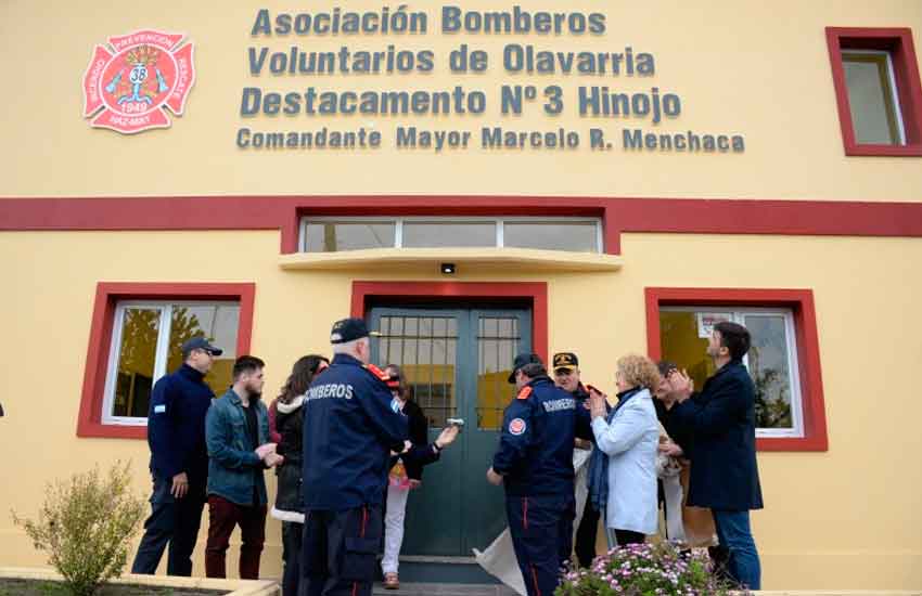 Bomberos inauguraron la nueva sede en Hinojo