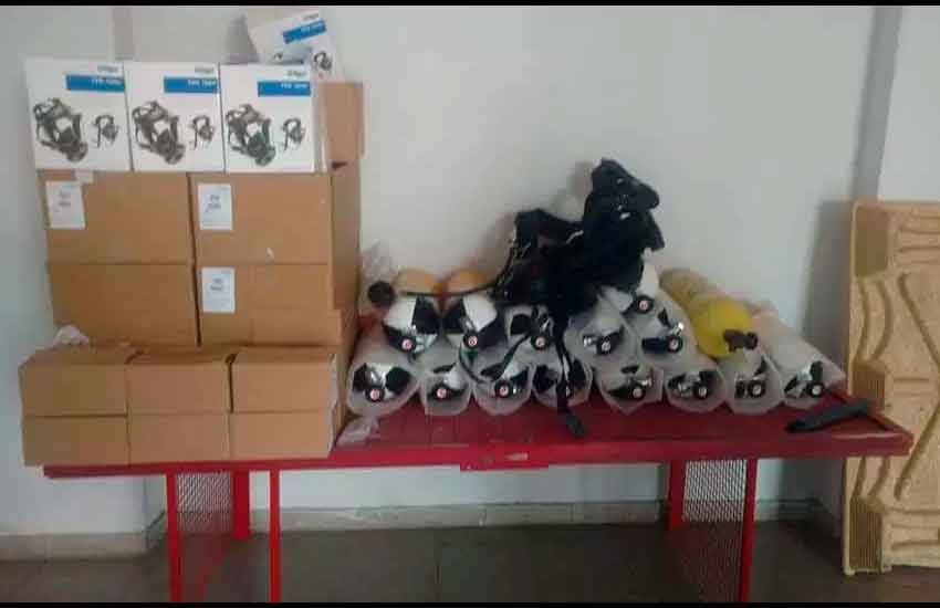 Bomberos de Berrotaran recibió equipos autónomos