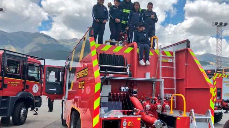 Bomberos de Quito presentó su nueva flota de vehículos