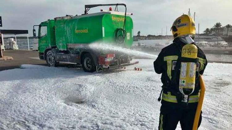Bomberos de Formentera prueban su nuevo camión
