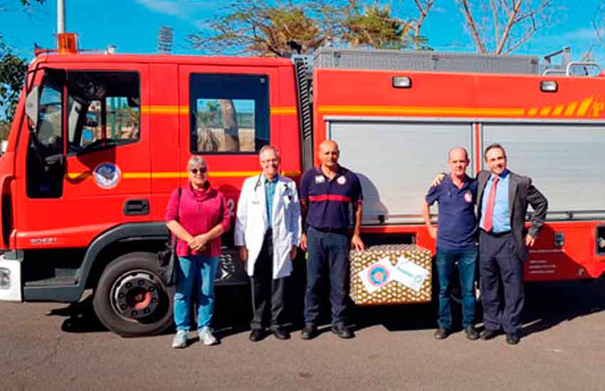 Bomberos de Valle Gran Rey reciben un Colchón de Vacío