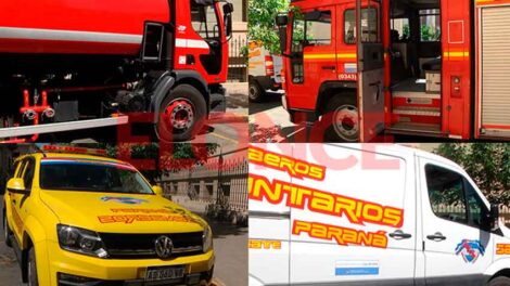 Bombero de Paraná presentó cuatro nuevas unidades