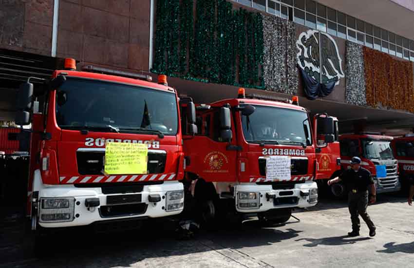 Bomberos inconformes solicitan audiencia con Sheinbaum