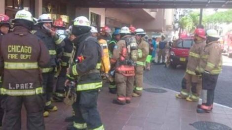 Incendio en el Hotel Oro Verde de Guayaquil