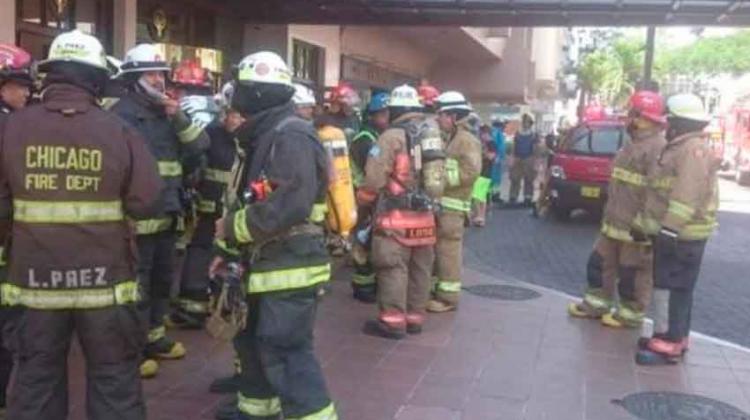 Incendio en el Hotel Oro Verde de Guayaquil