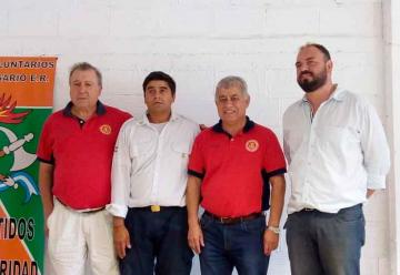 El presidente del CN de Bomberos  visitó el cuartel de Villa del Rosario