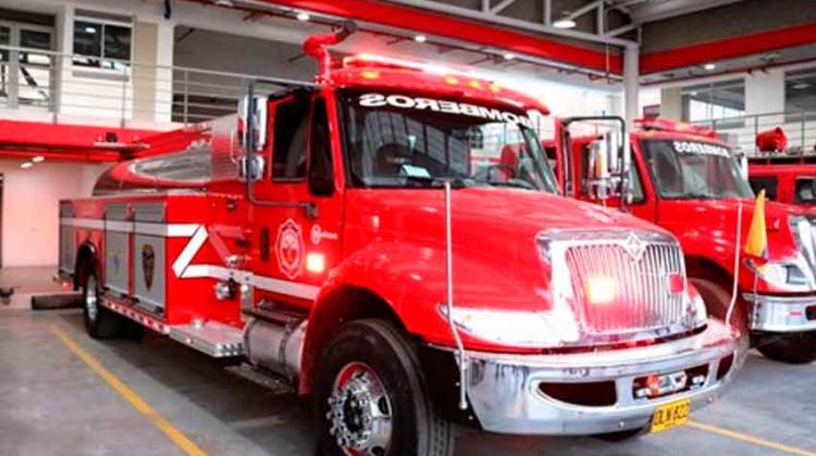 Nuevo carro de bomberos para Bomberos de Soacha