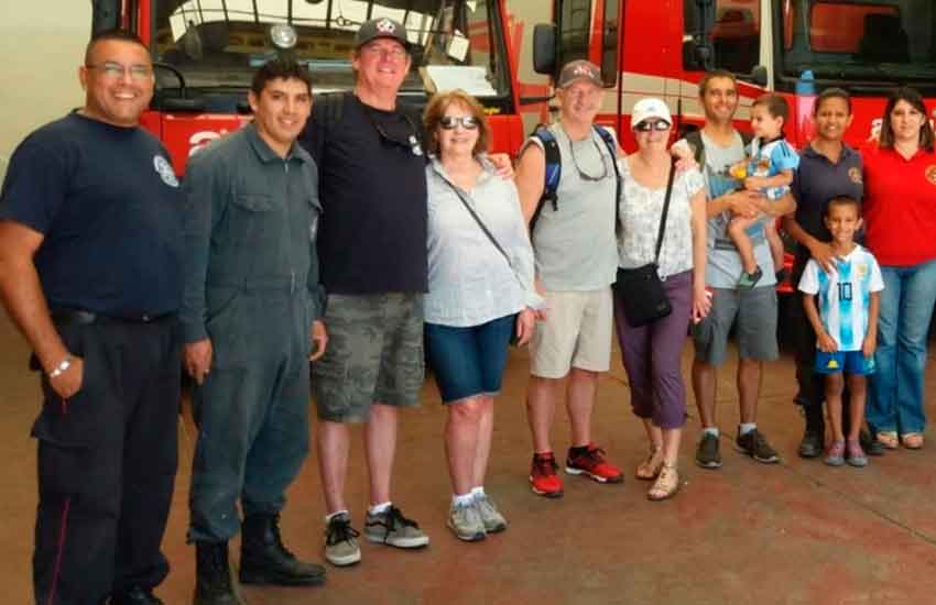 Bomberos de Vancouver visitaron el Cuartel de Madryn