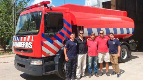 Bomberos Voluntarios de Rufino con unidad nueva