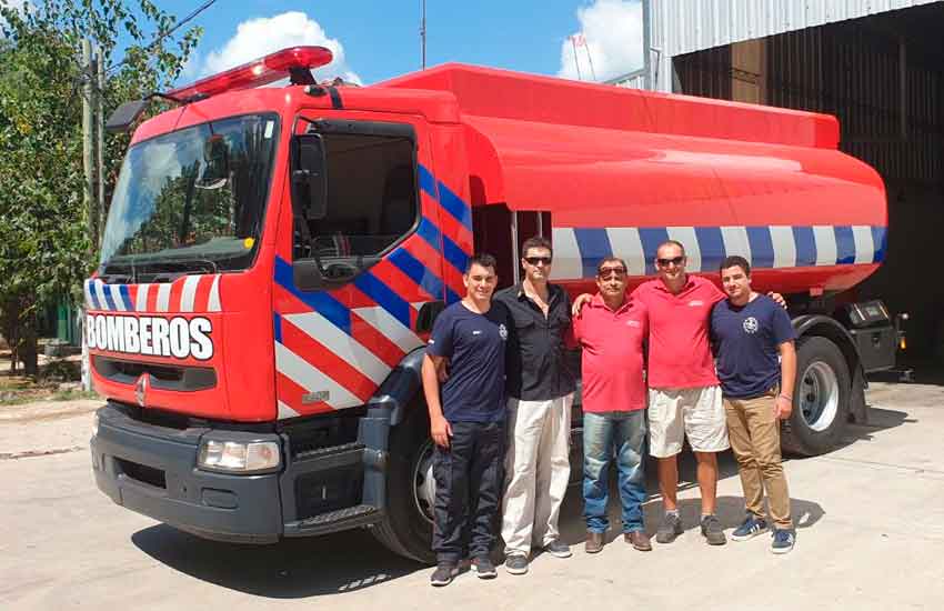 Bomberos Voluntarios de Rufino con unidad nueva