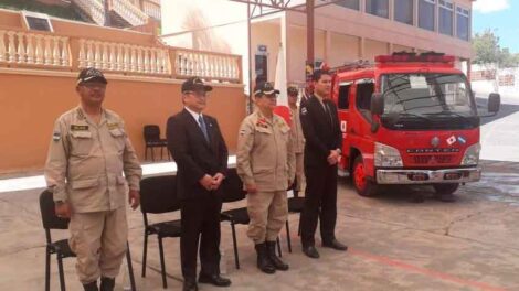 Bomberos recibe donación de parte del Gobierno de Japón