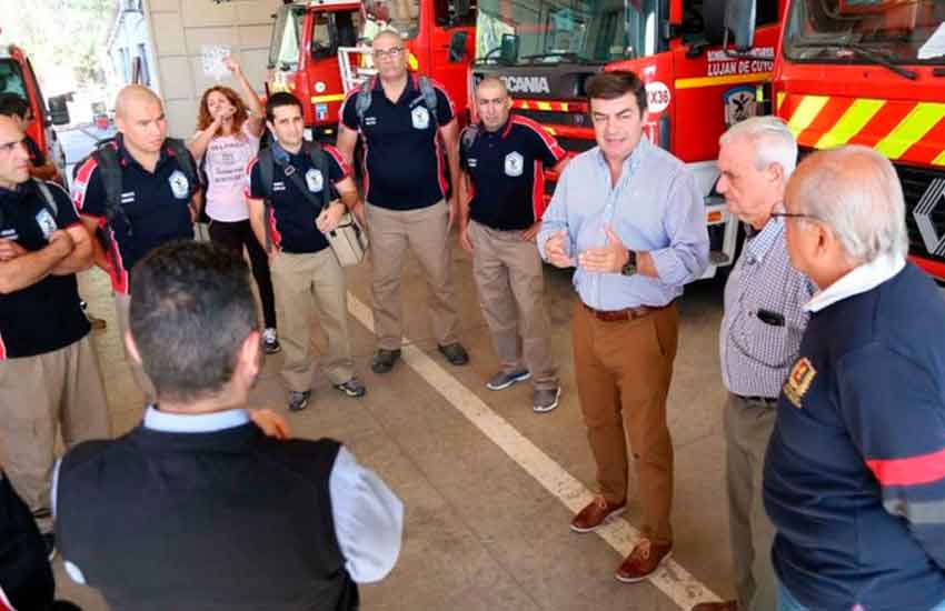 Bomberos de Luján de Cuyo se capacitan en Francia