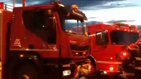 Bomberos exhibieron a la comunidad su flota de vehículos