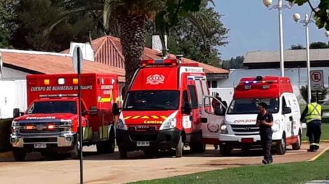 Bomberos sufrieron intoxicación en centro de entrenamiento