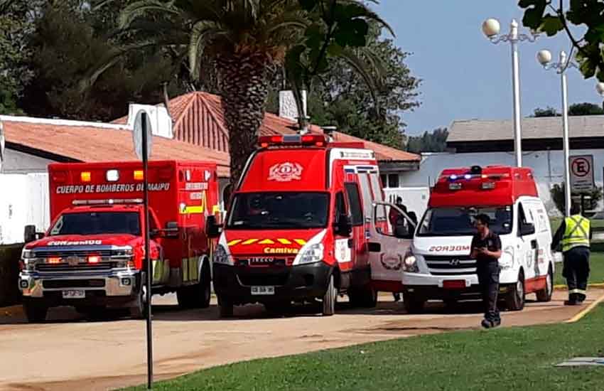 Bomberos sufrieron intoxicación en centro de entrenamiento