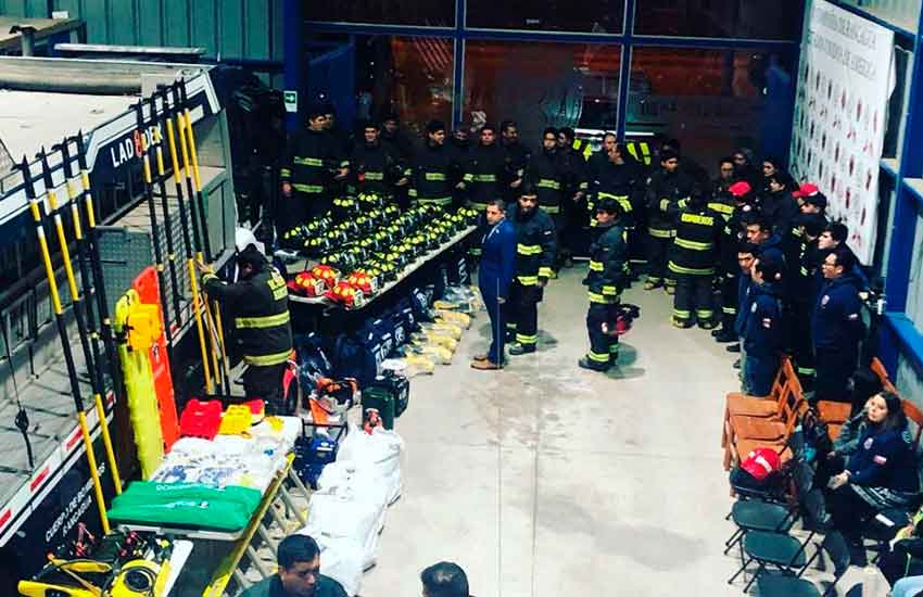 Nuevos equipos para la Octava Compañía de Bomberos Rancagua 