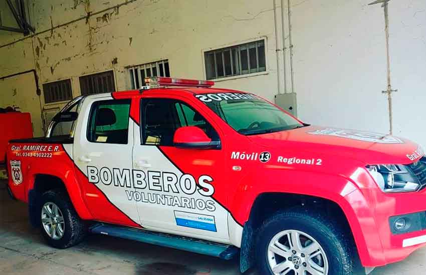 Bomberos Voluntarios de General Ramírez incorporaron nueva unidad