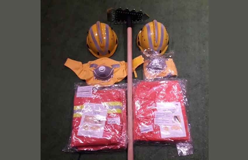 Bomberos recibieron equipamiento para incendios forestales