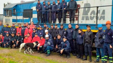 Personal de Bomberos se capacitaron en incendios de locomotoras