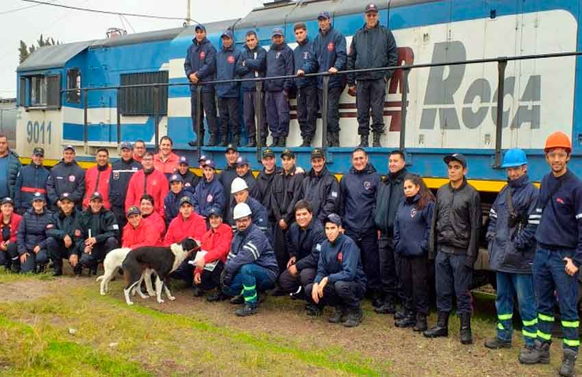 Personal de Bomberos se capacitaron en incendios de locomotoras