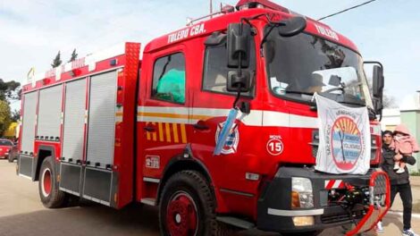 Nuevo autobomba para Bomberos Voluntarios de Toledo