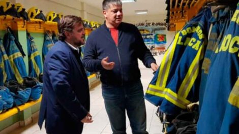 Director del Ministerio de Seguridad visitó a los Bomberos de La Boca