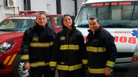 Bomberos de Las Termas de Río Hondo intervinieron como Parteros