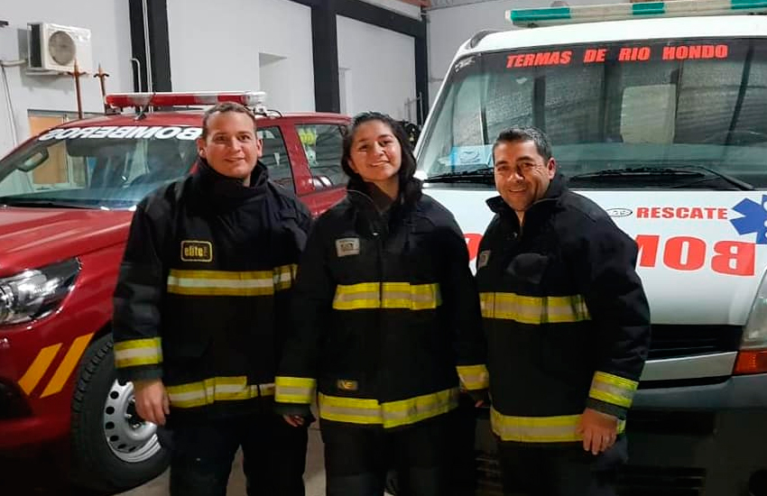 Bomberos de Las Termas de Río Hondo intervinieron como Parteros