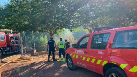 Bombero municipal resulta herido en las tareas de rescate