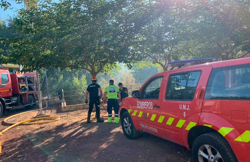 Bombero municipal resulta herido en las tareas de rescate
