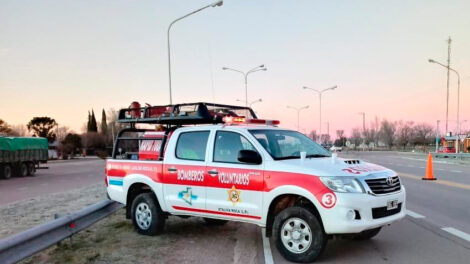 Bomberos participan del Operativo Vida de Invierno